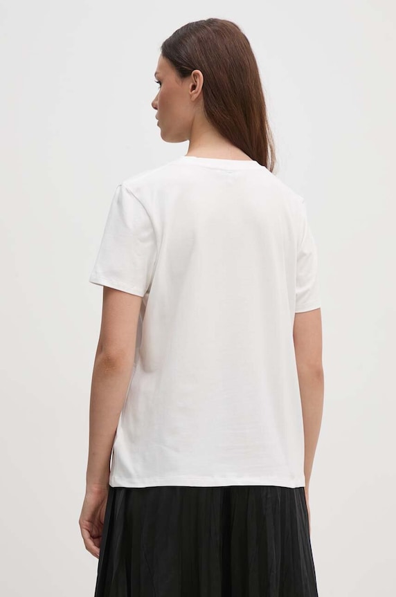 Odzież Tommy Hilfiger t-shirt WW0WW37877 biały