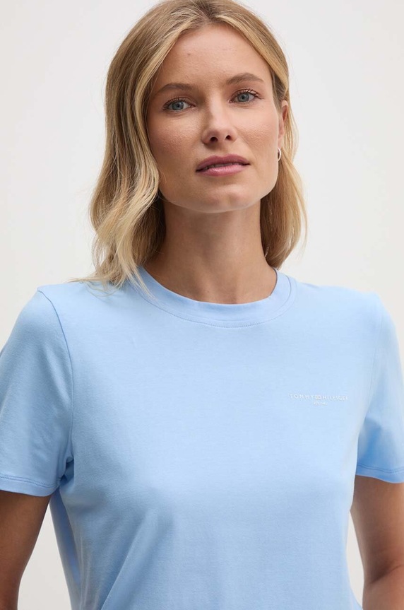 Oblečenie Tričko Tommy Hilfiger WW0WW37877 modrá