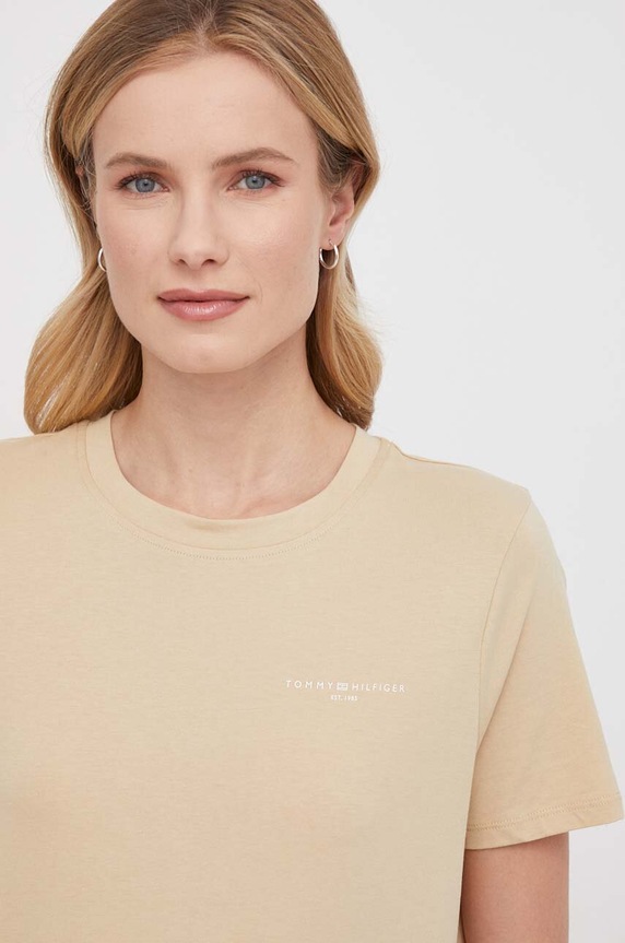 Tommy Hilfiger t-shirt WW0WW37877 bézs AA00
