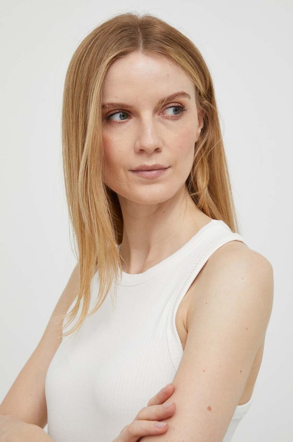 Top Tommy Hilfiger μπεζ WW0WW38635