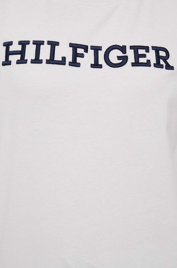 Tommy Hilfiger t-shirt bawełniany WW0WW40057 beżowy