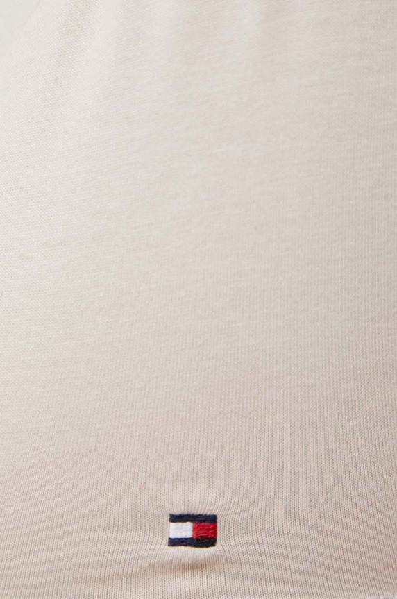 Tommy Hilfiger t-shirt bawełniany WW0WW40057 beżowy
