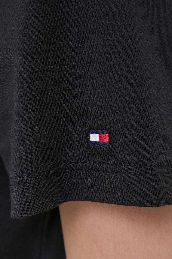 Tommy Hilfiger pamut póló WW0WW40057 fekete