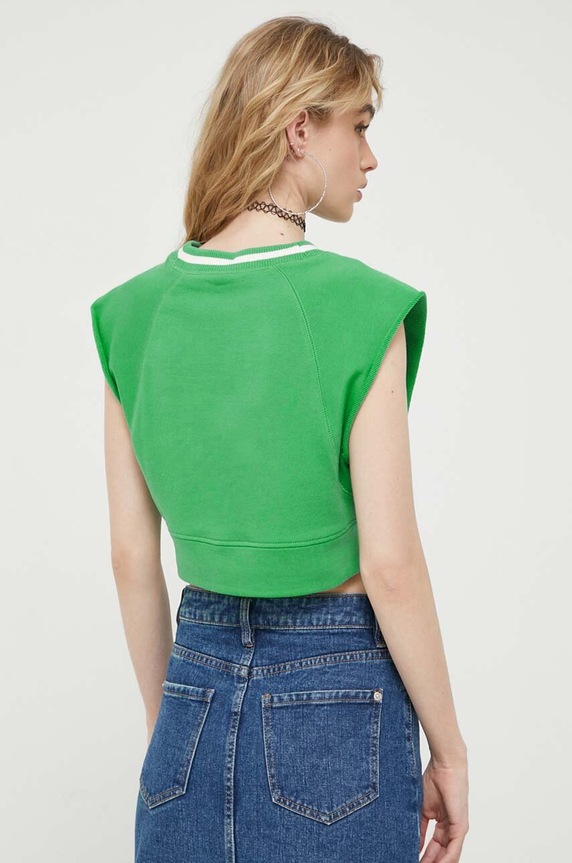 Ruházat Tommy Jeans top DW0DW16133 zöld