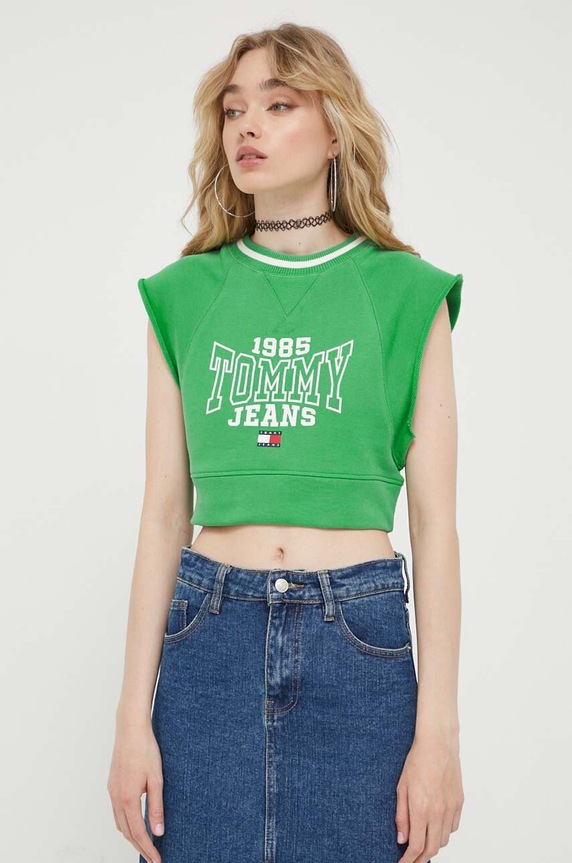 Tommy Jeans top zöld DW0DW16133