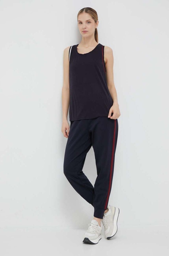 Top Tommy Hilfiger S10S101714 σκούρο μπλε AW23