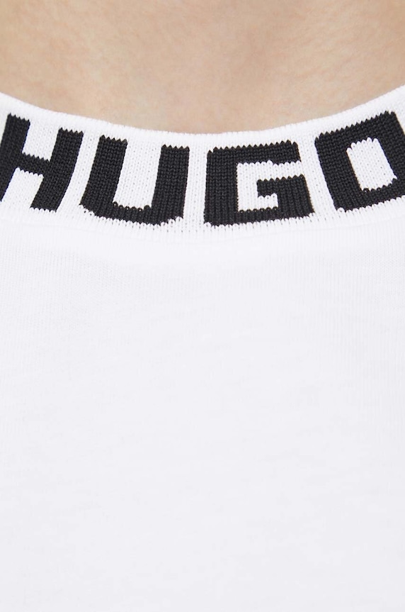 HUGO t-shirt bawełniany Dinaya 50495059 biały