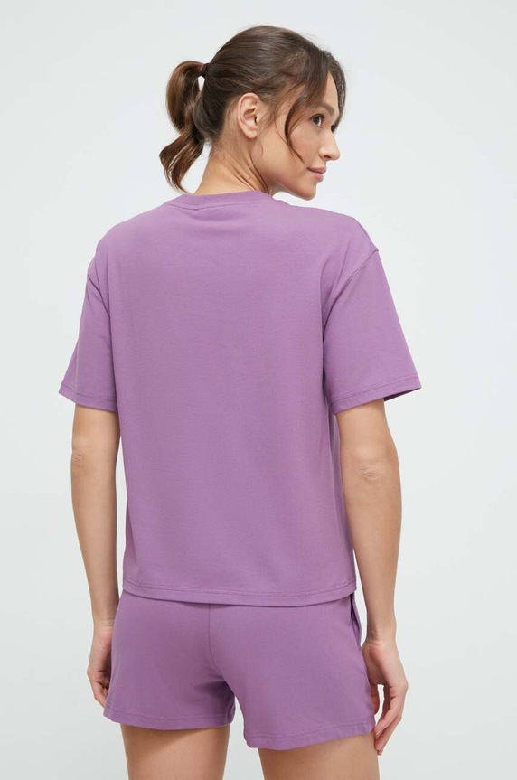 Odzież HUGO t-shirt lounge SHUFFLE_T-SHIRT 50490593 fioletowy