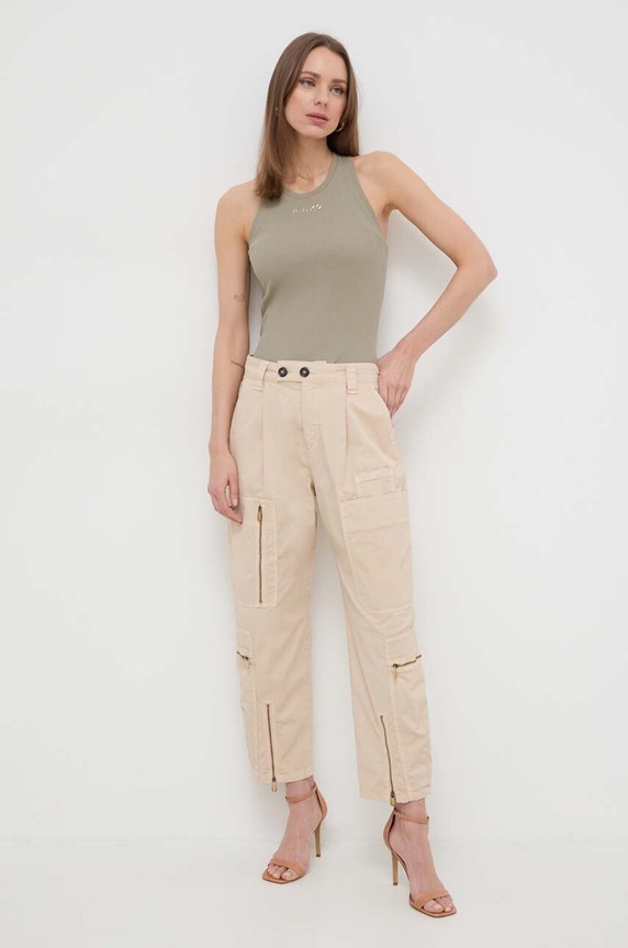 Pinko top 100822.A15E zöld SS24