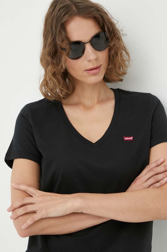 Βαμβακερό μπλουζάκι Levi's 2-pack A3624.0000