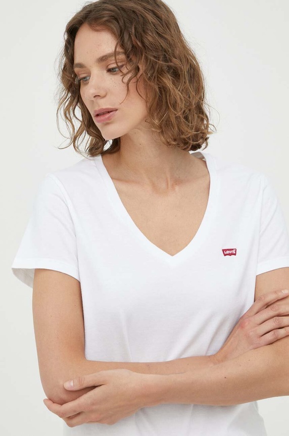 Βαμβακερό μπλουζάκι Levi's 2-pack A3624.0000