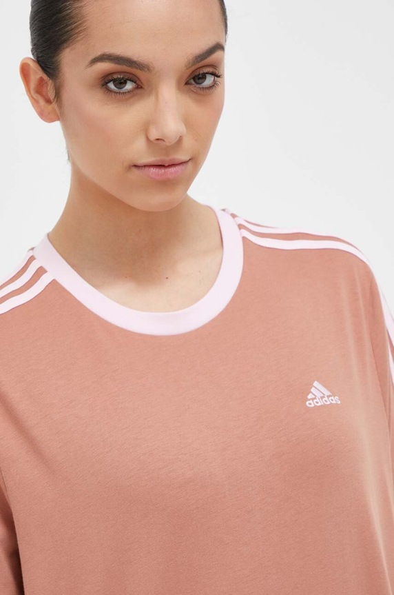 Bavlnené tričko adidas relaxed oranžová IM2871