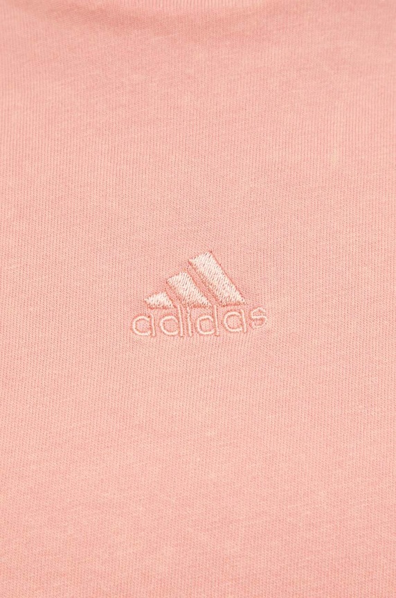 adidas t-shirt bawełniany IK4263 różowy