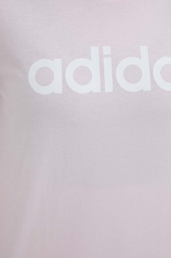 adidas t-shirt bawełniany GL0771 różowy