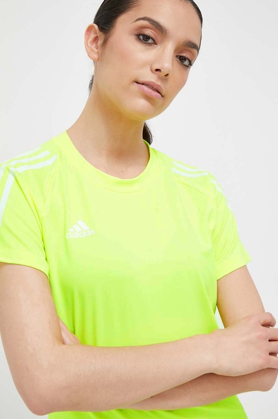 adidas Performance t-shirt treningowy Hilo z elastanem zielony HR6097