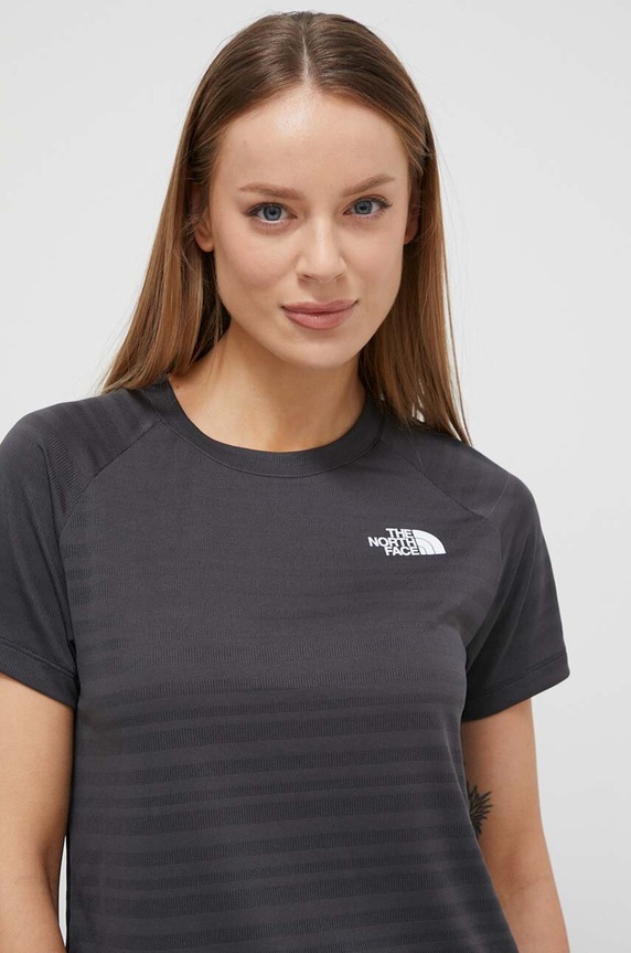 The North Face t-shirt treningowy szary NF0A856GMN81