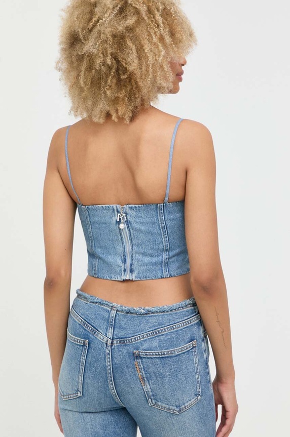 Odzież Miss Sixty top jeansowy 6T2XJ1850000 niebieski