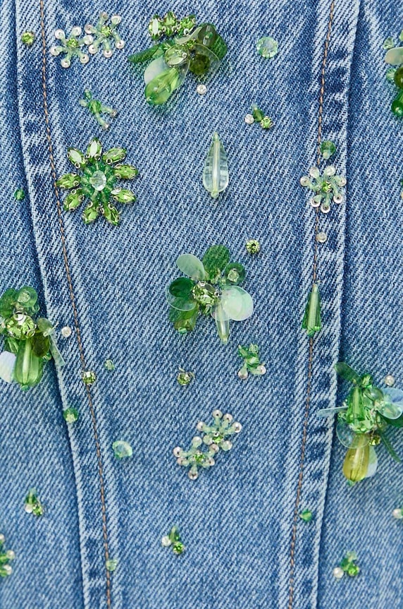 Miss Sixty top jeansowy 6T2XJ1850000 niebieski