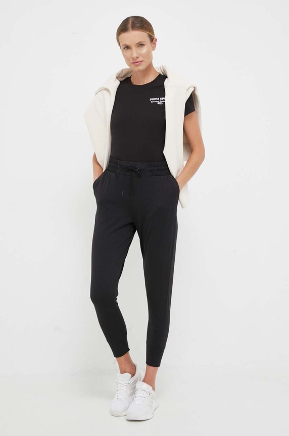 Bavlněné tričko Puma 621437 černá AW23