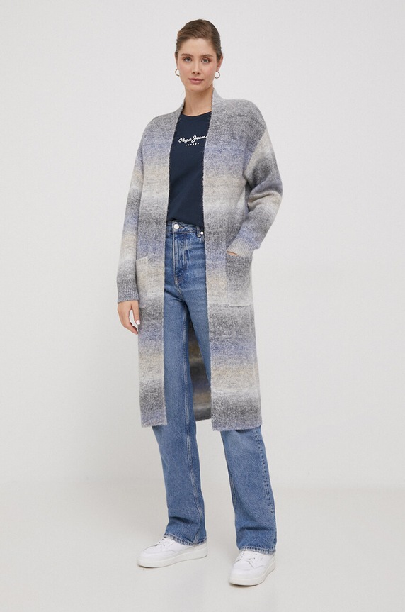 Βαμβακερό μπλουζάκι Pepe Jeans Wendys PL505710.594 σκούρο μπλε AW23