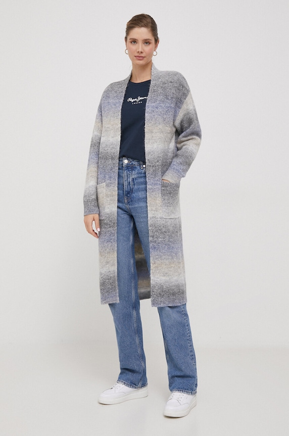 Βαμβακερό μπλουζάκι Pepe Jeans Wendys PL505710.594 σκούρο μπλε AW23