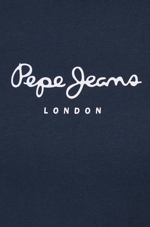 Βαμβακερό μπλουζάκι Pepe Jeans Wendys PL505710.594 σκούρο μπλε