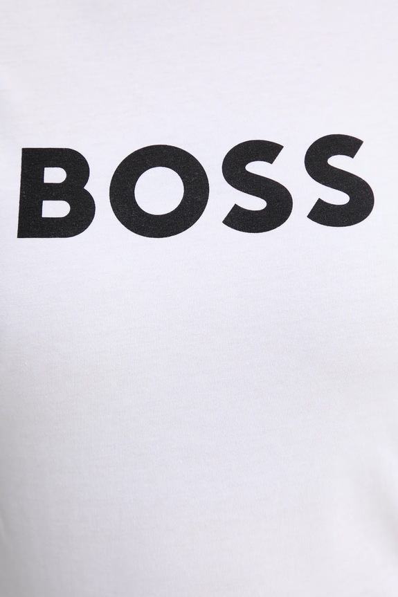 Bavlnené tričko BOSS Orange BOSS ORANGE C_Elogo_5 50501139 biela