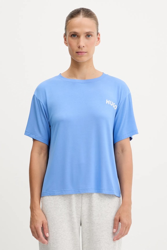 HUGO póló otthoni viseletre kék 50490707