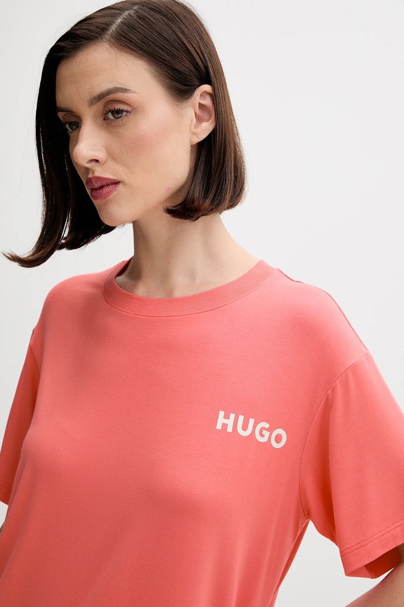 HUGO tricou lounge UNITE_T-SHIRT portocaliu 50490707