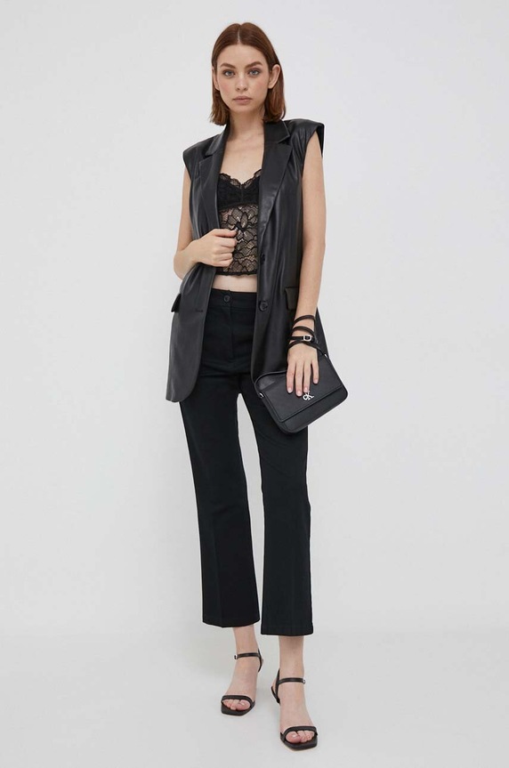 Sisley top 58U3LH00V.100 czarny AW23