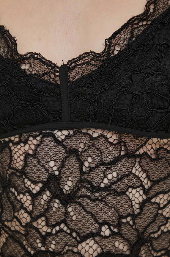 Sisley top 58U3LH00V.100 czarny