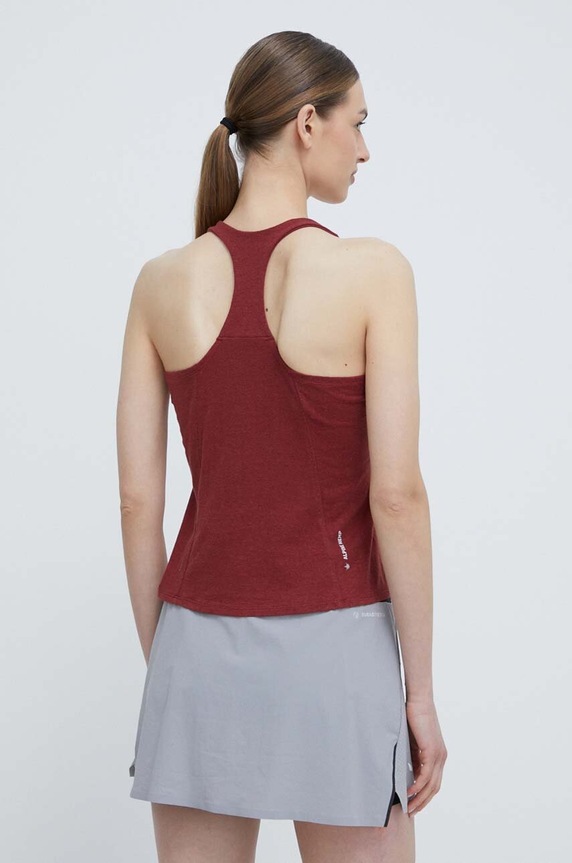 Odzież Salewa top sportowy Lavaredo Hemp Cropped 00.0000028369 bordowy