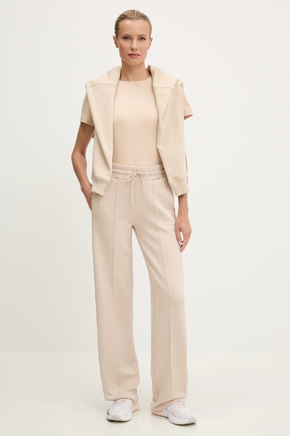 Guess дамски от памук с еластан BRIANA V3BI11.J1314 бежов SS26