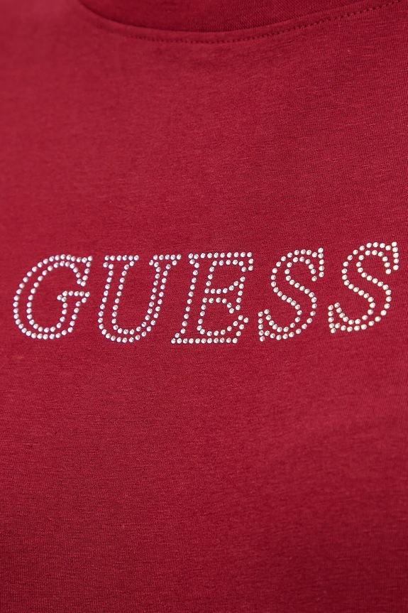 Guess de damă din bumbac cu elastan BRIANA V3BI11.J1314 burgundia