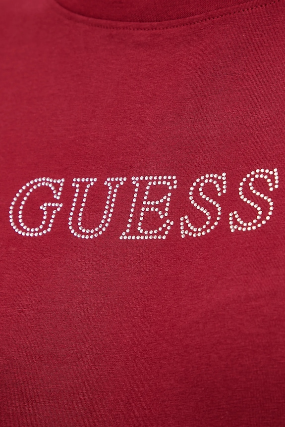 Guess de damă din bumbac cu elastan BRIANA V3BI11.J1314 burgundia