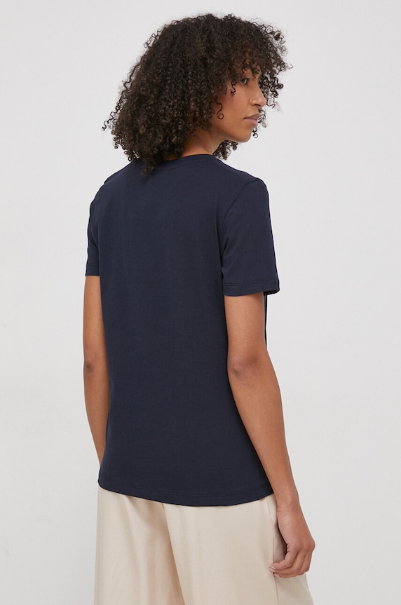Abbigliamento Tommy Hilfiger t-shirt da donna in cotone WW0WW40276 blu navy