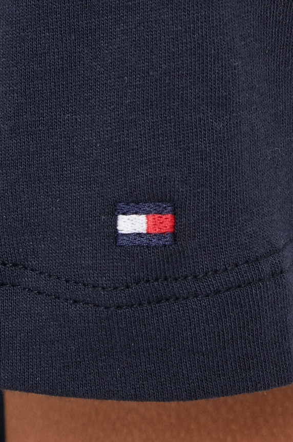 Tommy Hilfiger kratka majica ženska bombažna WW0WW40276 mornarsko modra