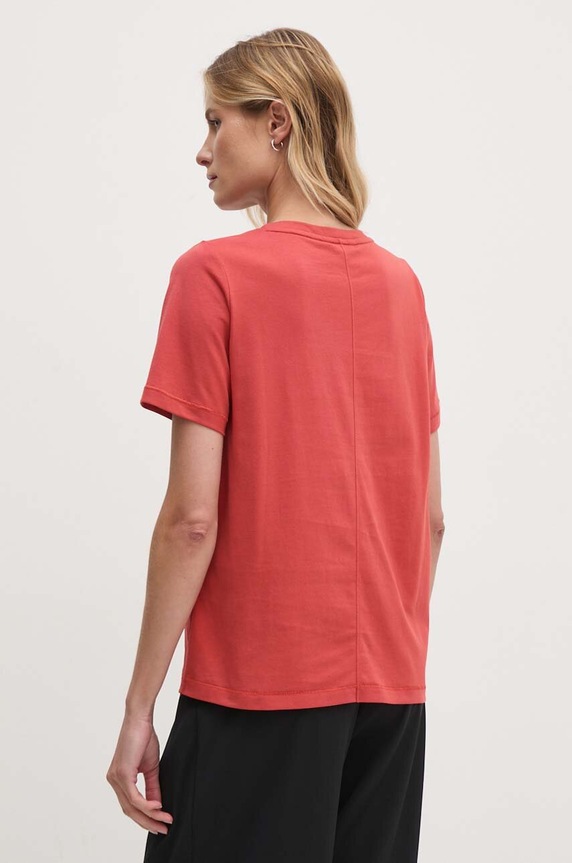Tommy Hilfiger t-shirt bawełniany WW0WW39781 czerwony AW24