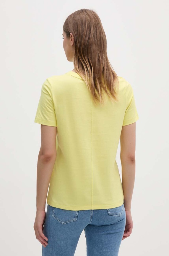 Odzież Tommy Hilfiger t-shirt bawełniany WW0WW39848 żółty