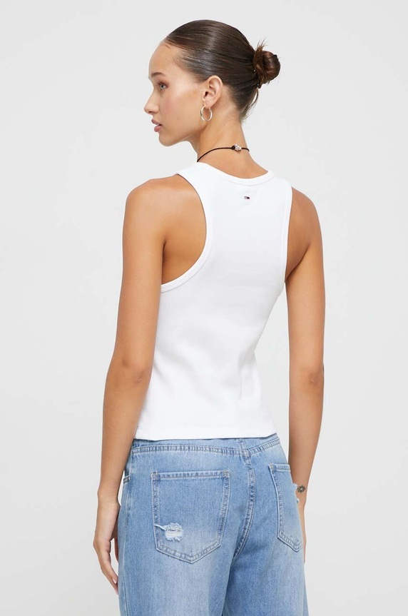 Odjeća Top Tommy Jeans DW0DW16847 bijela