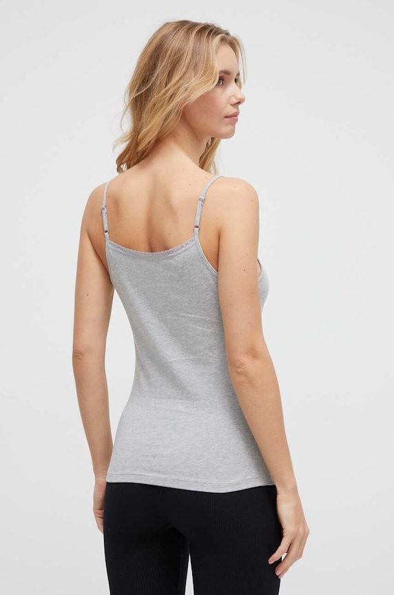 Top Tommy Hilfiger 2-pak biela UW0UW04892