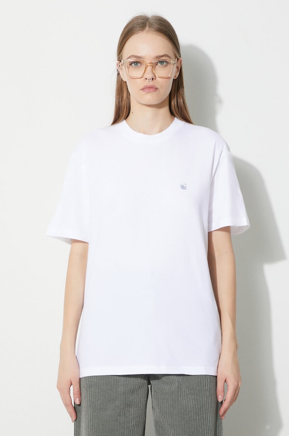 Carhartt WIP t-shirt in cotone rilassato bianco I032206.0YFXX
