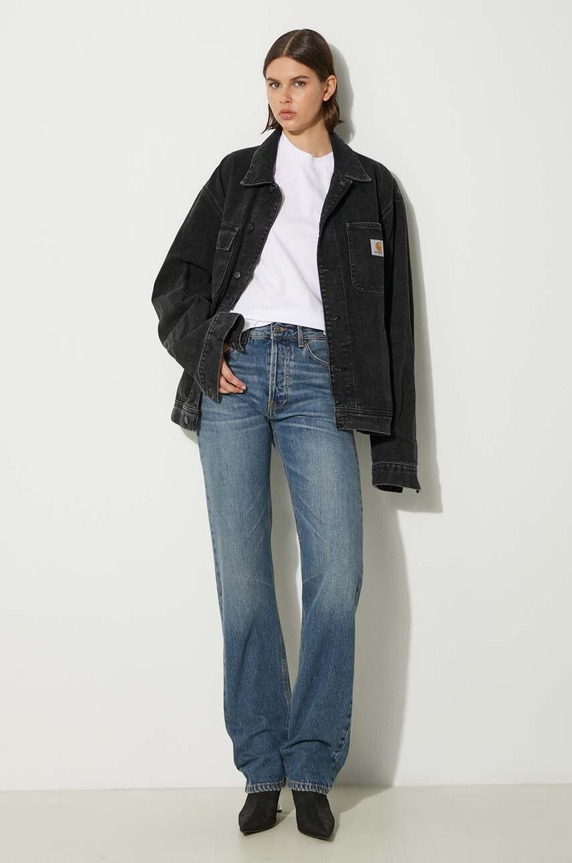 Хлопковая футболка Carhartt WIP I030656.02XX белый AW23