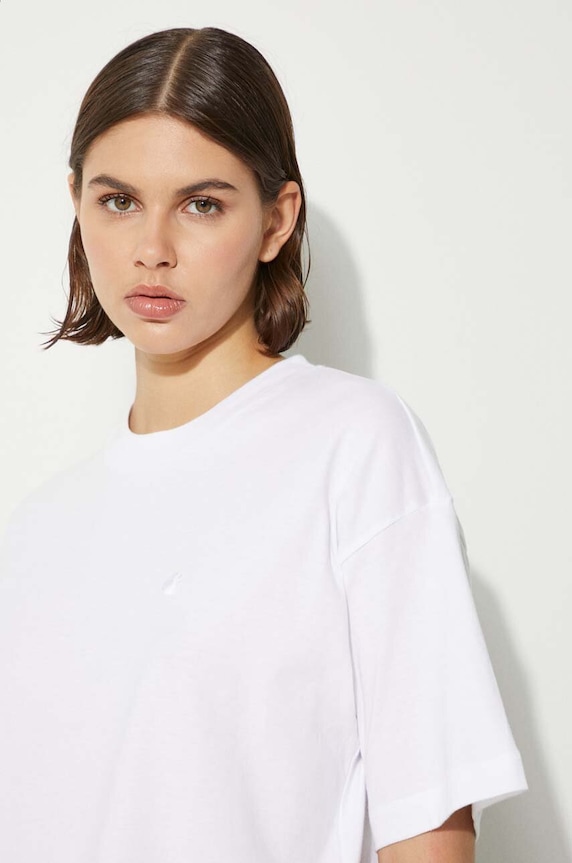 Хлопковая футболка Carhartt WIP I030656.02XX белый