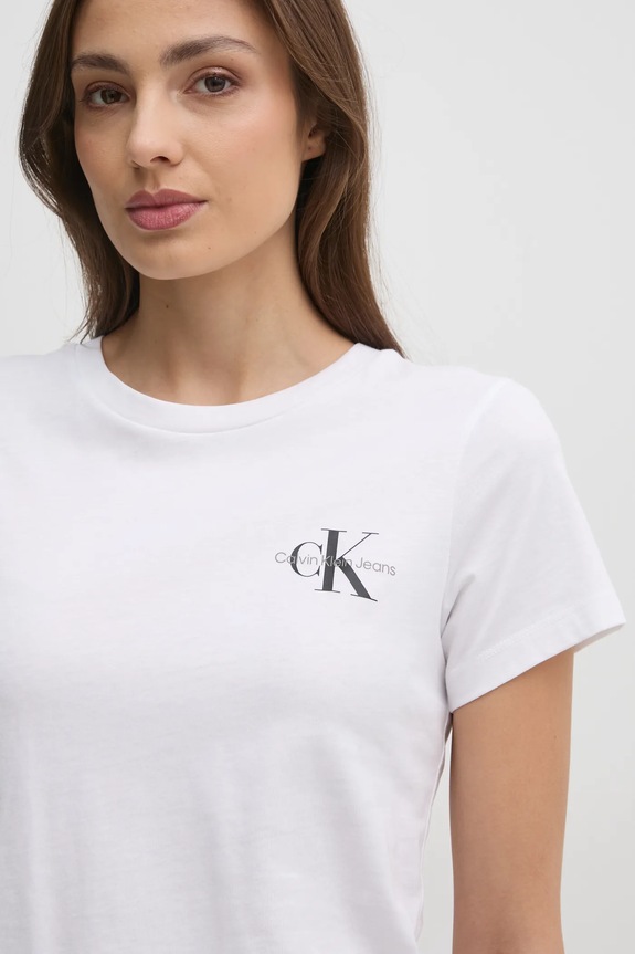 Calvin Klein Jeans tricou din bumbac 2-pack alb J20J219734