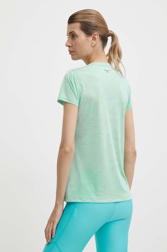 Odzież Mizuno t-shirt do biegania Impulse core J2GAA721 zielony
