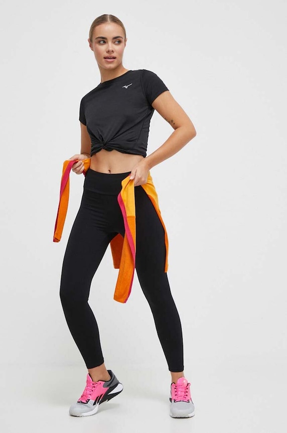 Běžecké tričko Mizuno Impulse core J2GAA721 černá AW24