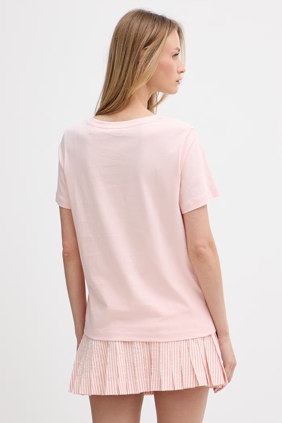 Odzież Gant T-shirt damski bawełniany 4200750 różowy