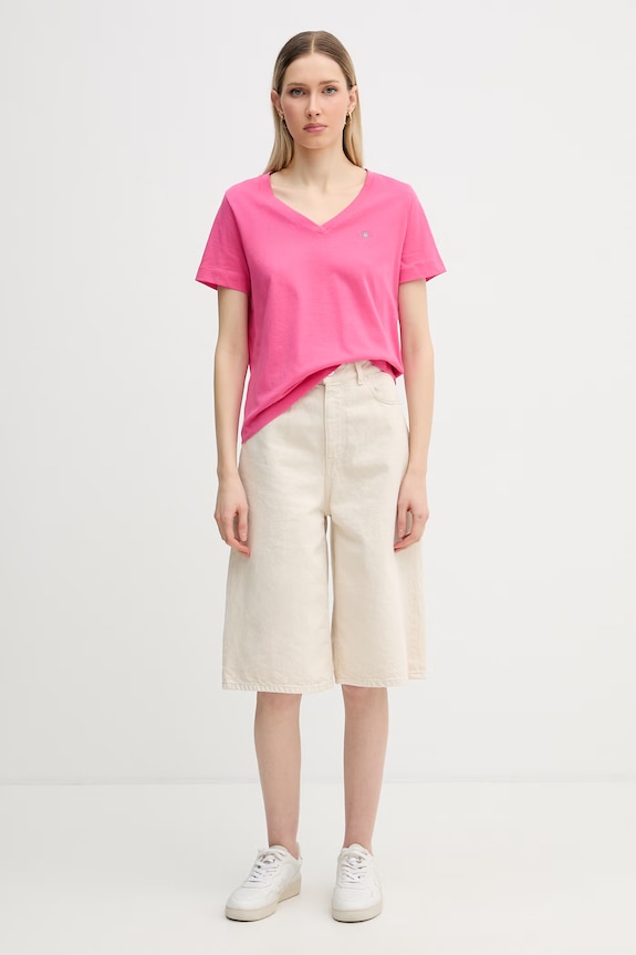 Gant t-shirt γυναικείο βαμβακερό 4200750 ροζ SS26