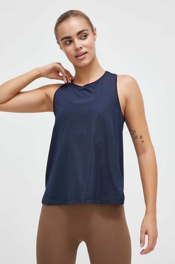 Casall top treningowy Breeze z elastanem granatowy 23221